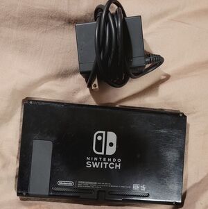 Nintendo Switch Console - Black with Charger And Mario Party Game